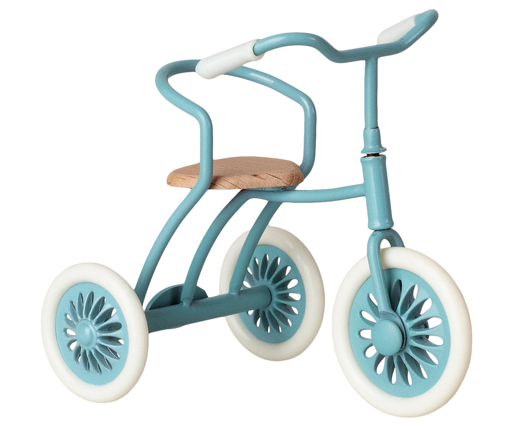 MAILEG - Tricycle, vélo miniature pour souris / Bleu pétrole
