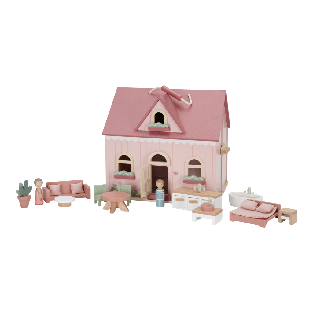 LITTLE DUTCH - Maison de poupée en bois portable