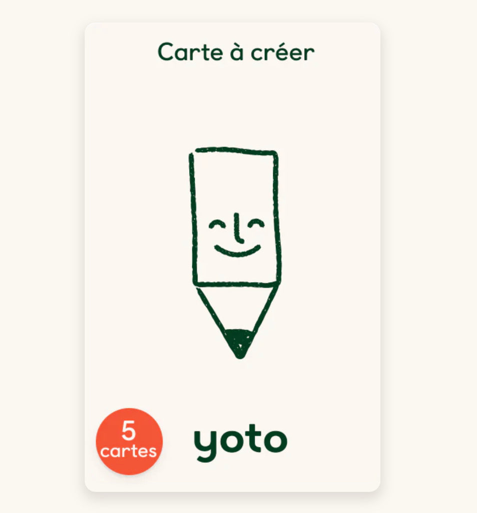 YOTO - Cartes / Cartes à créer (pack de 5)