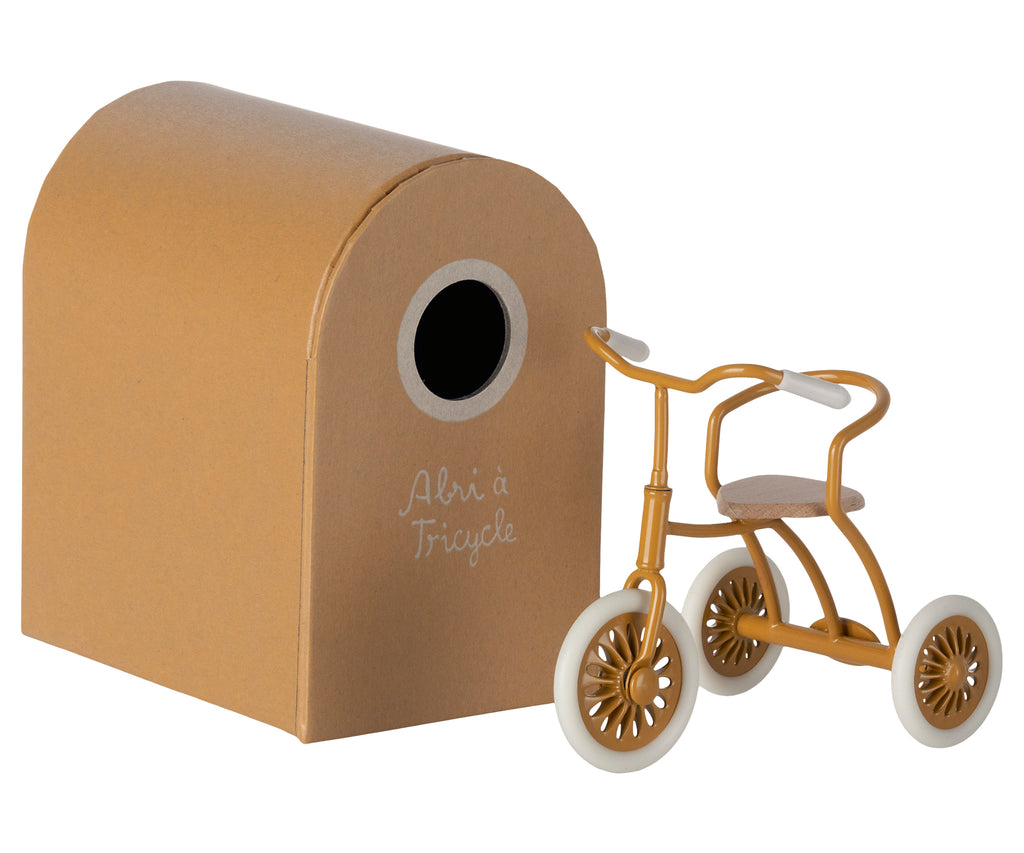 MAILEG - Tricycle, vélo miniature pour souris / Ocre