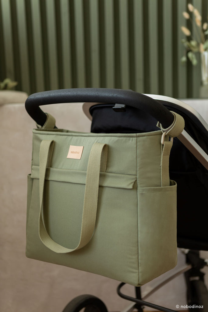 NOBODINOZ - Sac à langer Baby on the go / Olive Green