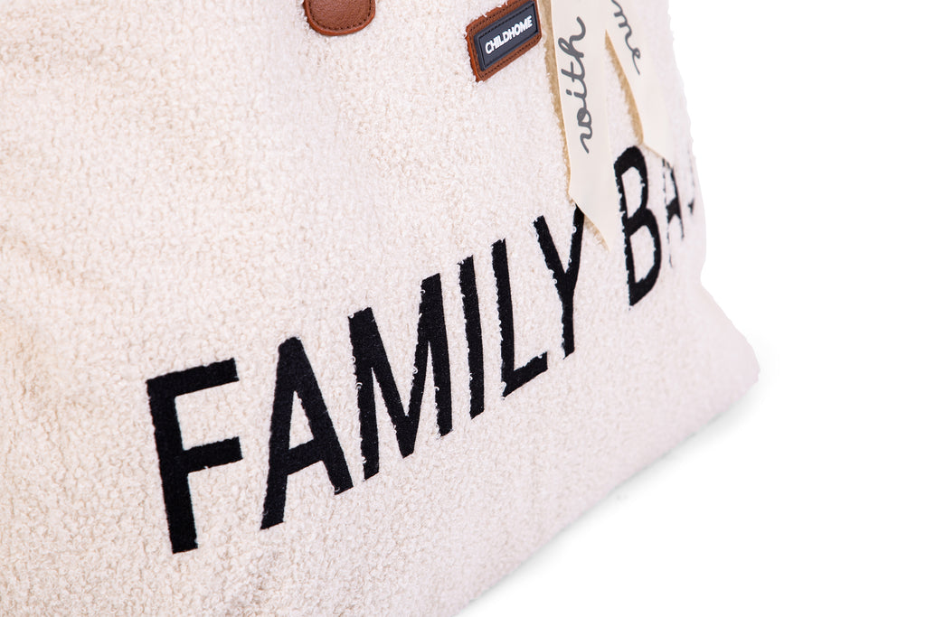 CHILDHOME - Sac à langer Family Bag / Teddy Ecru