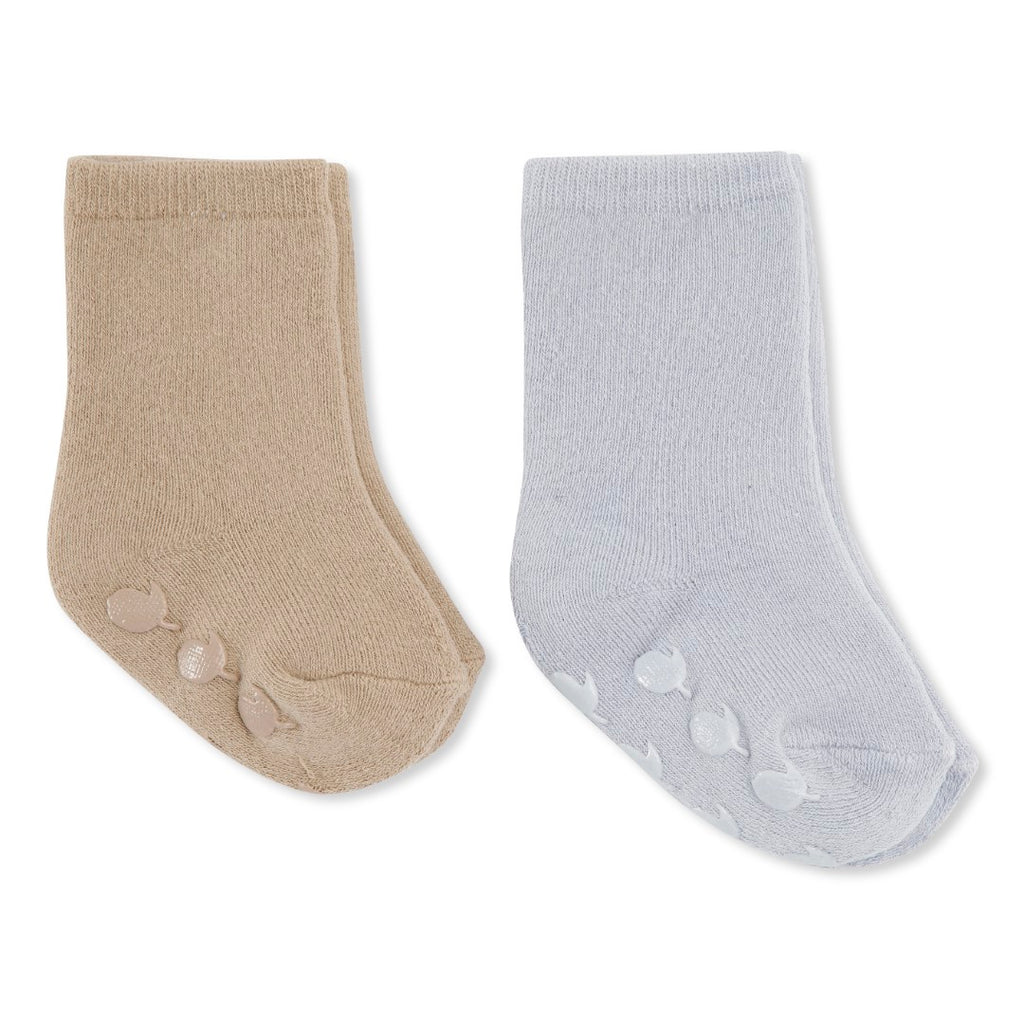 KONGES SLOJD - Set de 2 paires de chaussettes antidérapantes / Oxford/Pearl Blue