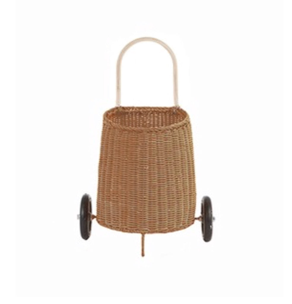OLLI ELLA - Mini wicker basket natural on casters / Natural