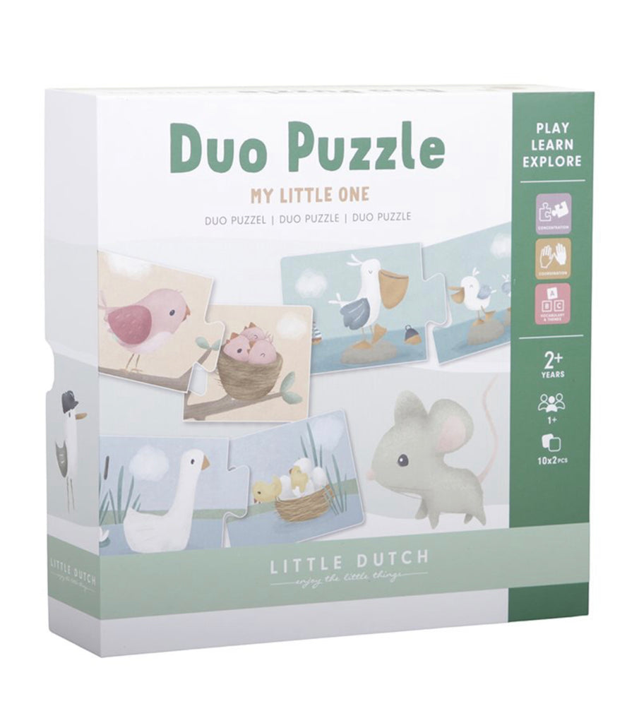 LITTLE DUTCH - Duo Puzzle / Flowers & Butterflies
