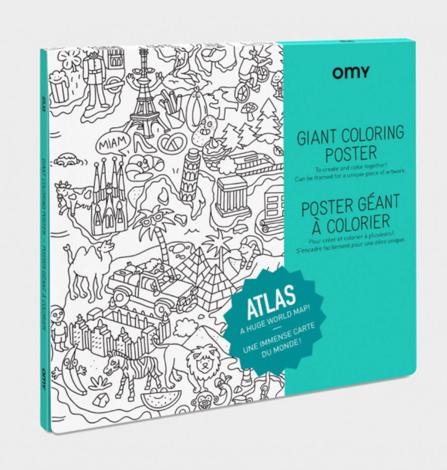Omy - Poster à colorier / Atlas
